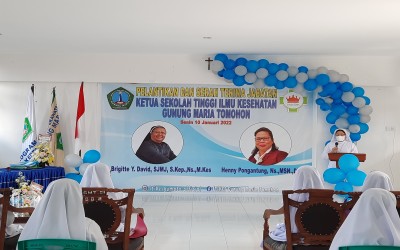 Pelantikan dan Serah Terima Jabatan Ketua STIKES Gunung Maria Tomohon