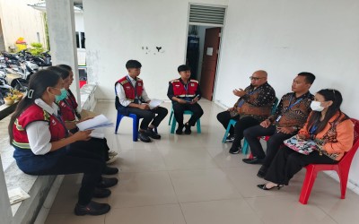 Bimbingan Mahasiswa PBL Prodi K3 STIKES Gunung Maria Tomohon di Beberapa Rumah Sakit